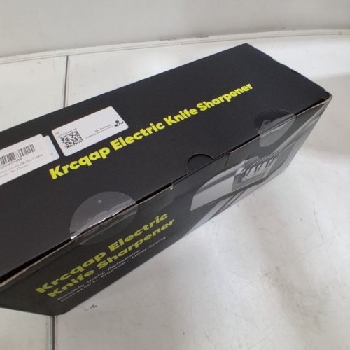 KRCQAP ELECTRIC 3-STAGE DIAMOND ABRASIVE KNIFE SHARPENER - 15° GUIDE ANGLE - STAINLESS STEEL image 7