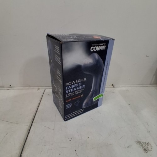 CONAIR EXTREME STEAM POWERFUL FABRIC STEAMER WITH BRISTLE BRUSH ATTACHMENT - 1200W - 2 HEAT SETTING FOR ALL FABRICS - NAVY BLUE - (MODEL: GS13C) image 5