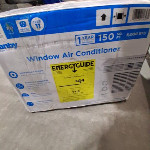 DANBY EASY TO USE WINDOW AIR CONDITIONER - FOR ROOMS UP TO 150SQ FT - 5000 BTU - WHITE (MODEL: DAC050MB1WDB) image 2