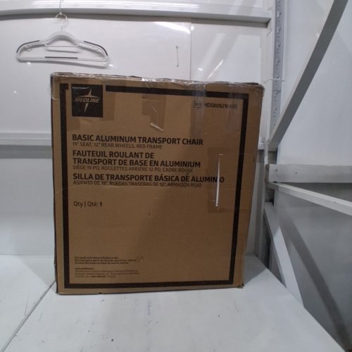 MEDLINE ALUMINUM WHEELCHAIR - 19" SEAT 12" REAR WHEELS - RED (MODEL: MDS808210ARE) image 4