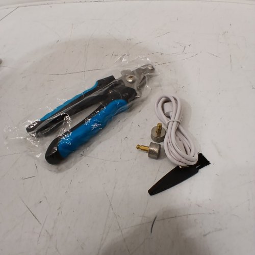 2PC YABIFE RECHARGEABLE ELECTRIC PET NAIL GRINDER AND CLIPPER KIT - BLACK/BLUE image 4
