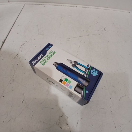 2PC YABIFE RECHARGEABLE ELECTRIC PET NAIL GRINDER AND CLIPPER KIT - BLACK/BLUE image 5