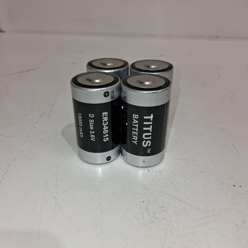 4PK TITUS LITHIUM BATTERIES - D SIZE, 3.6 V, 19000 MAH (MODEL: ER34615) image 2