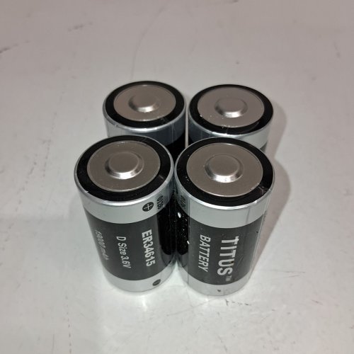 4PK TITUS LITHIUM BATTERIES - D SIZE, 3.6 V, 19000 MAH (MODEL: ER34615) image 3