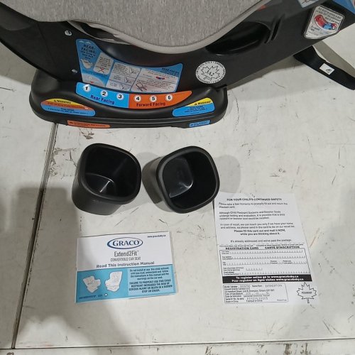 GRACO EXTEND2FIT CONVERTIBLE CAR SEAT - 4-65LB CAPACITY - ASHTEN GREY (MODEL : 2235796) image 4