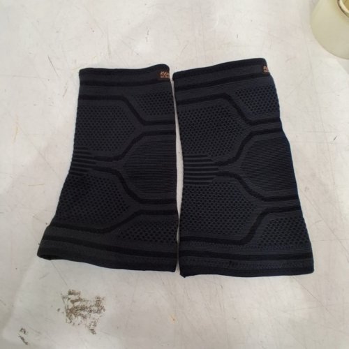 2PK COPPER FIT COMPRESSION KNEE SLEEVE - SMALL/MEDIUM - BLACK image 2