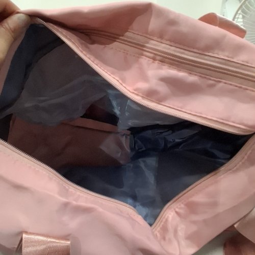 WOMEN'S SPORTS BAG WITH SHOE COMPARTMENT- 19.3" X 9.8" - PIINK image 3