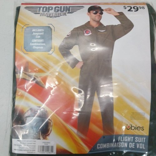 2PC RUBIES TOP GUN MAVERICK COSTUME - MEDIUM - GREEN - (MODEL:702099) image 3