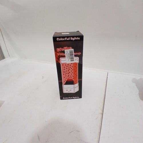 NIGHT LIGHT VOLCANO LAVA LAMP - 10" - BLACK/RED image 2