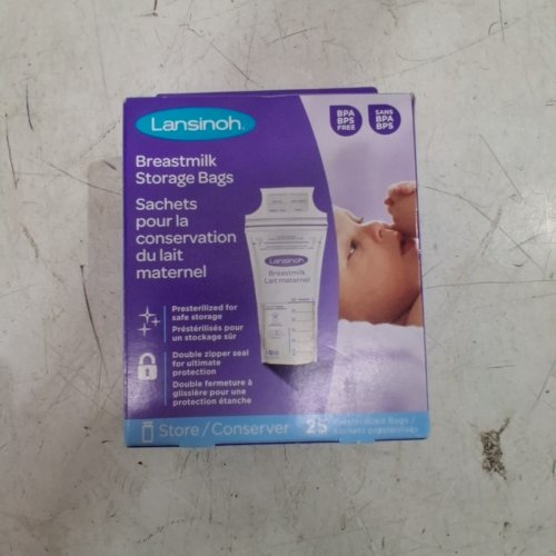 25PK LANSINOH PRE-STERILIZED BREASTMILK STORAGE BAGS - 6 OZ. EACH (MODEL: 44677-0204-20) image 2