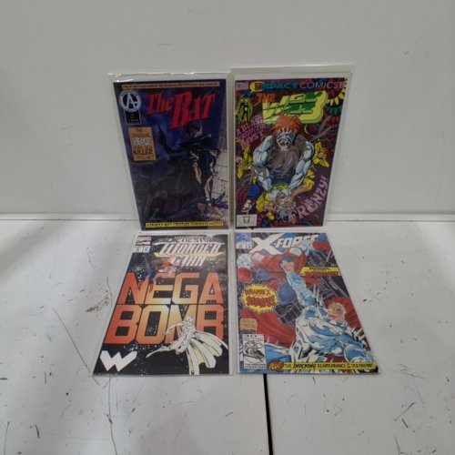 4 ASSTD MARVEL, ADVENTURE, AND IMPACT COMIC BOOKS - X-FORCE #10, WONDER MAN #9, THE BAT #1, THE WEB #13 - VARIOUS AUTHORS image 2