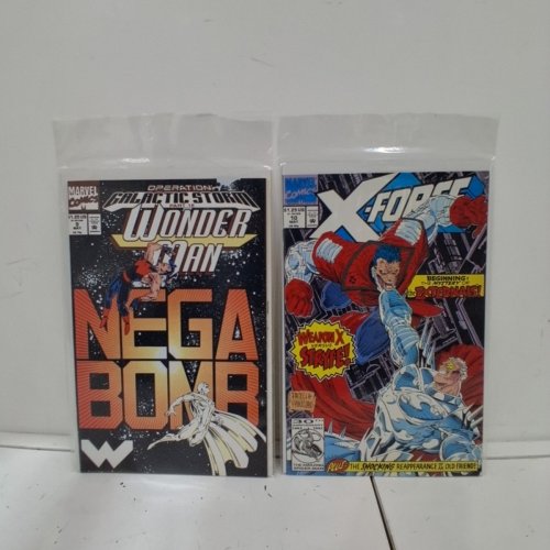 4 ASSTD MARVEL, ADVENTURE, AND IMPACT COMIC BOOKS - X-FORCE #10, WONDER MAN #9, THE BAT #1, THE WEB #13 - VARIOUS AUTHORS image 4