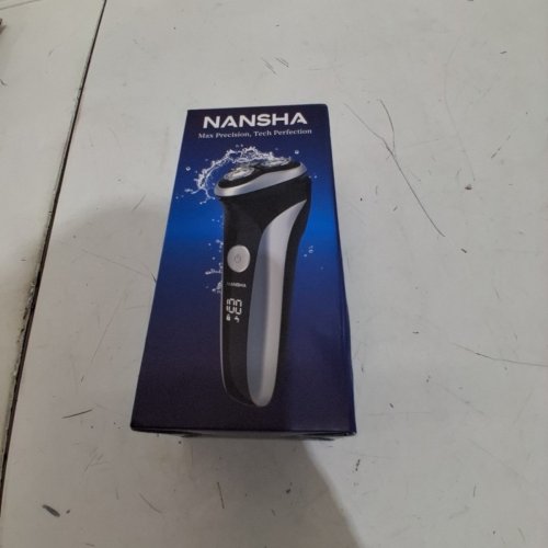 NANSHA ELECTRIC SHAVER - 3.7 V 5W - BLACK / SILVER (MODEL: RT53) image 5