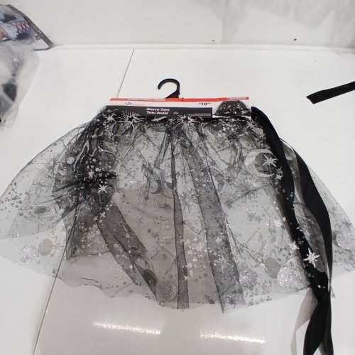 WOMEN'S WAY TO CELEBRATE STARRY TUTU - SMALL/MEDIUM - BLACK / SILVER image 2