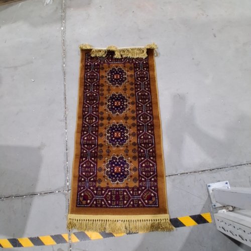 HANDWOVEN AFGHAN TURKMEN BUKHARA PERSIAN RUNNER RUG - 22" X 47" - RED/BROWN image 2