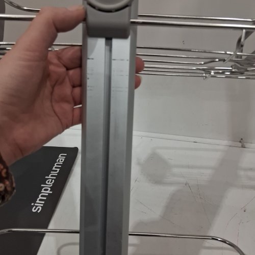 SIMPLEHUMAN ADJUSTABLE SHOWER CADDY - MEDIUM - STAINLESS STEEL AND ANODIZED ALUMINUM (MODEL: BT1098) image 4
