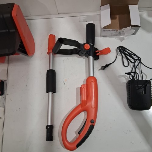 VOLTASK CORDLESS ELECTRIC SNOW SHOVEL WITH CHARGER - 13" - 24V - BLACK/ORANGE - (MODEL: CSS001-130OR-CAVK/SS-20B) image 5