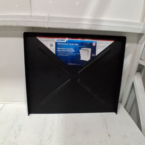 CAMCO WASHING MACHINE DRAIN PAN - 20.5" X 24" - BLACK - (MODEL: 20600) image 2