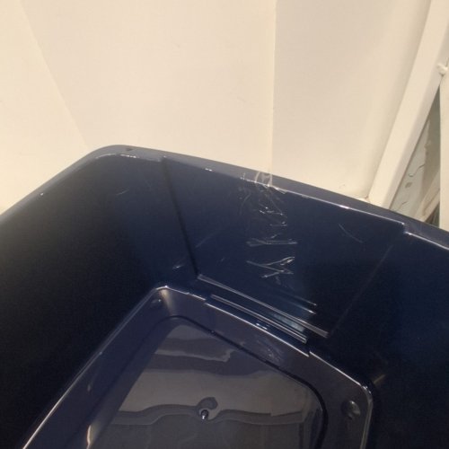 IRIS SPLIT-LID HOODED LITTER BOX WITH SCOOP 19" X 15" -NAVY (MODEL:CLH-15S) image 4