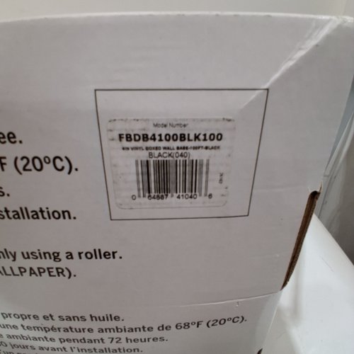 SHUR-TRIM VINYL WALL BASE SELF STICK ROLL USED FOR RESIDENTIAL OR COMMERCIAL MOLDING - 4" X 100FT - BLACK (MODEL:FBSS420BLK20) image 5