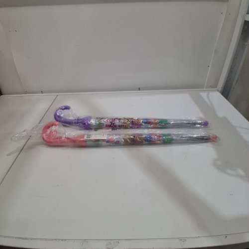 2PC THREEH KIDS UMBRELLAS - PURPLE/PINK/FLOWER (MODEL: H-KS63) image 3