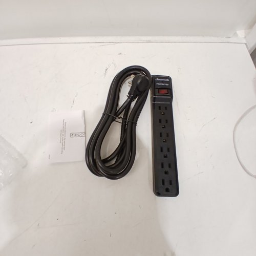 DEWENWILS 6-OUTLET SURGE PROTECTOR POWER BAR - 10FT CORD - BLACK - (MODEL: CHOU610A1) image 3