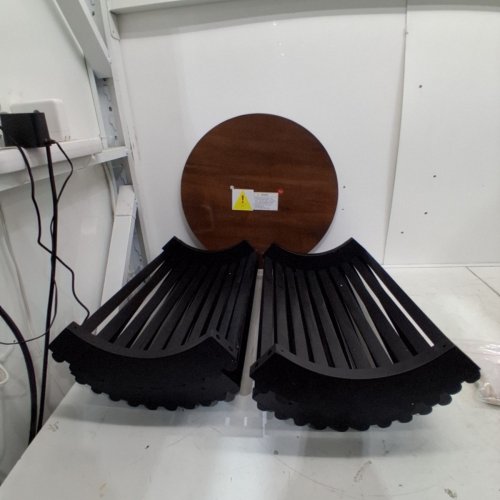 CACIA WOOD ROUND accent TABLE - BROWN/BLACK (MODEL: N770P269894N) image 2