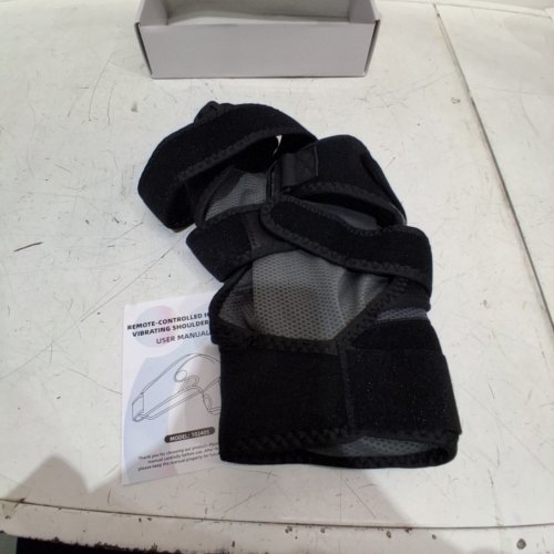 HOMRELEXA REMOTE CONTROLLED CORDLESS HEATING VIBRATING SHOULDER WRAP - PRESERVE MARKED SIZE - BLACK (MODEL: 102405) image 2