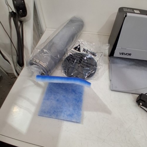 PORTABLE FOLDABLE AIRBRUSH SPRAY BOOTH WITH 4 LED LIGHTS, DUAL EXHAUST FANS, TURNTABLE AND 6FT EXTENSION HOSE - 5.2M³/MIN AIR FLOW (MODEL: AH-310) image 5
