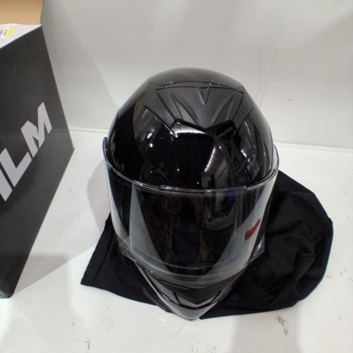 ILM FULL FACE MOTORCYCLE HELMET WITH 2 VISORS DOT APPROVED MOTOCROSS HELMET - LARGE - MATTE BLACK (MODEL: ILM-317) image 2