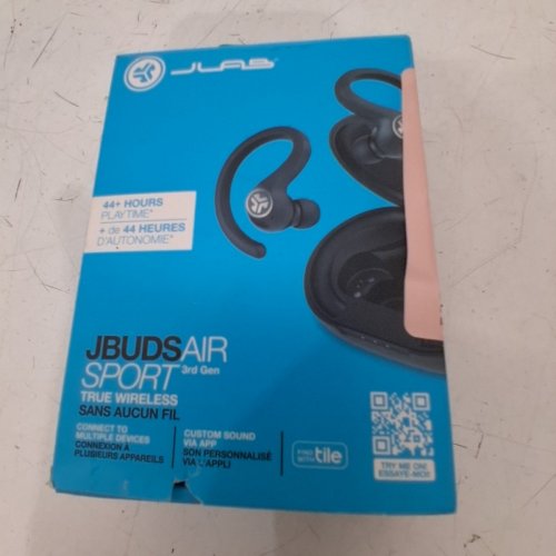 JLAB JBUDS AIR SPORT TRUE WIRELESS BLUETOOTH EARBUDS - BLACK (MODEL: IFCEBJBAIRSPRTRBLK82) image 6