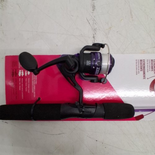ZEBCO DOCK DEMON SPINNING COMBO- 30" - PURPLE image 3