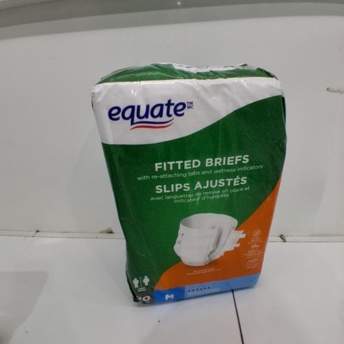 20PK ADULT UNISEX EQUATE MAXIMUM ABSORBENCY FITTED BRIEFS - MEDIUM image 2