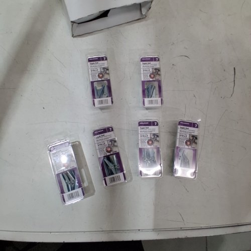 (6) 3PK HILLMAN TOGGLE BOLT - 18 TOTAL - 3/16" X 2" - SILVER image 2