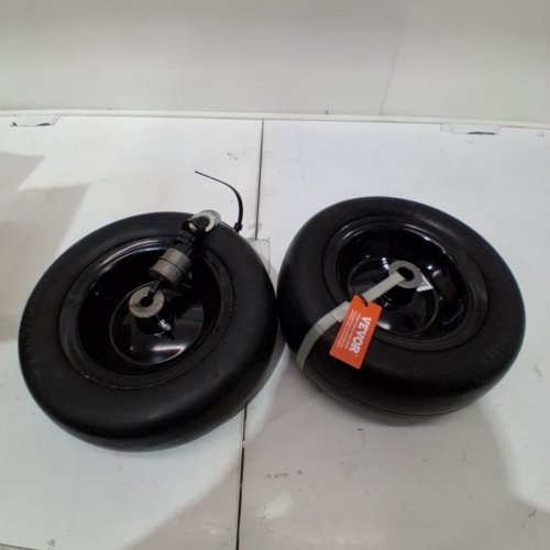 2PK TUBELESS LAWN MOWER TIRES WITH RIM - 350LBS CAP - BLACK (MODEL: ZH001) image 2