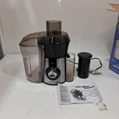 HAMILTON BEACH BIG MOUTH PRO COUNTERTOP JUICE EXTRACTOR - 800W - BLACK/STAINLESS STEEL (MODEL: 67608Z) image 4