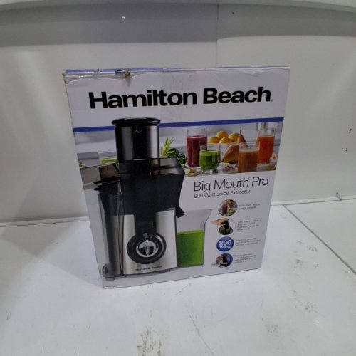 HAMILTON BEACH BIG MOUTH PRO COUNTERTOP JUICE EXTRACTOR - 800W - BLACK/STAINLESS STEEL (MODEL: 67608Z) image 5