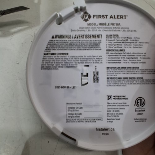 FIRST ALERT SMOKE & CARBON MONOXIDE ALARM (1039858) image 2