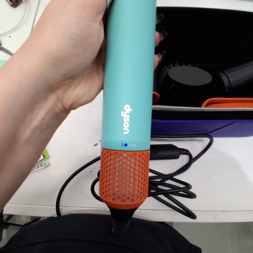 6PC DYSON AIRWRAP I.D CURLY + COILY MULTI STYLER AND HAIR DRYER WITH BLUETOOTH -CERAMIC PATINA/TOPAZ ( MODEL: HS08) image 2