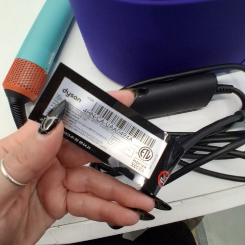6PC DYSON AIRWRAP I.D CURLY + COILY MULTI STYLER AND HAIR DRYER WITH BLUETOOTH -CERAMIC PATINA/TOPAZ ( MODEL: HS08) image 4