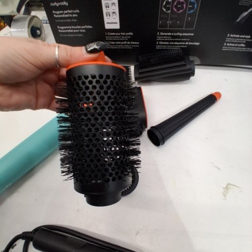 6PC DYSON AIRWRAP I.D CURLY + COILY MULTI STYLER AND HAIR DRYER WITH BLUETOOTH -CERAMIC PATINA/TOPAZ ( MODEL: HS08) image 7