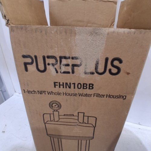 PUREPLUS WHOLE HOUSE WATER FILTER HOUSING - NPT PORT 1" - BLUE (MODEL: FHN10BB) image 2
