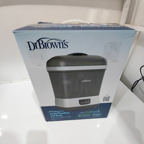 DR BROWNS ALL IN ONE BOTTLE STERLIZER - BLACK/WHITE image 4