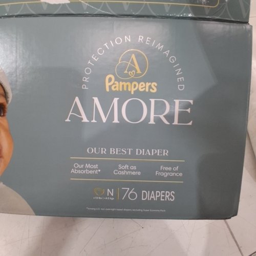 38PK PAMPERS AMORE FRAGRANCE FREE DIAPER - SIZE NEWBORN image 2