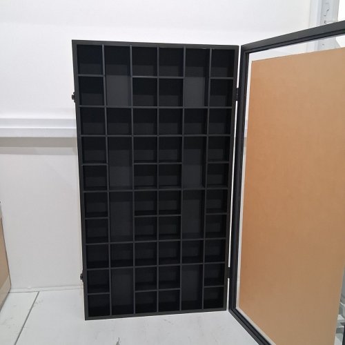 ZMIKY 52 WALL MOUNTED LOCKABLE GLASS SHOT DISPLAY CASE - BLACK- 17.71" - (MODEL: B0CTHXR8Y3) image 3