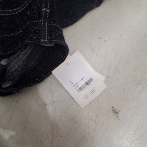 WOMEN'S OAK+FORT MID-RISE BARREL LEG BOUCLE TEXTURED JEAN - SMALL - DARK INDIGO (STYLE: DM-15858-W-INDIGO-S) image 3