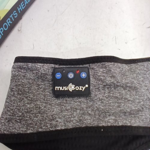 MUSICOZY WIRELESS BLUETOOTH IPX6 WATERPROOF SLEEP/WORKOUT HEADBAND HEADPHONES - GREY/BLACK image 2