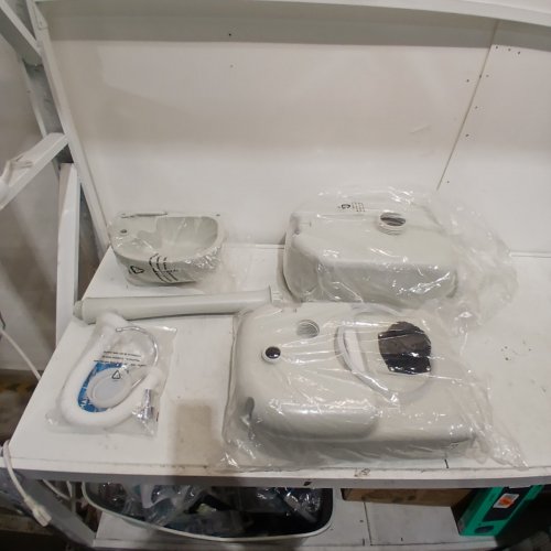 SERENELIFE PORTABLE SINK WITH WATER TANK AND ROLLING WHEELS - 4.4GAL - WHITE- (MODEL:‎SLCASN19) image 2
