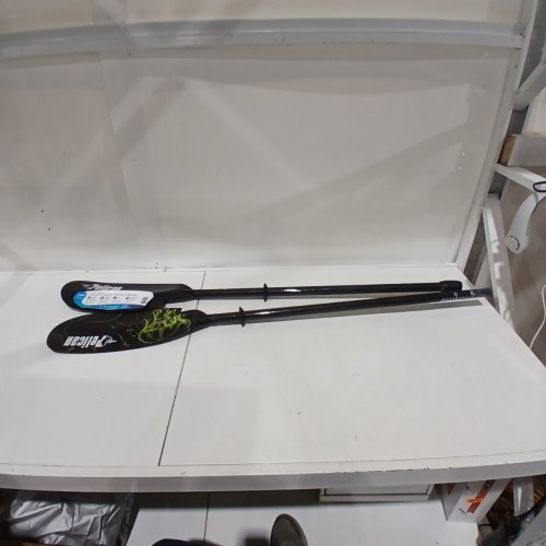 PELICAN ADJUSTABLE KAYAK PADDLE - 94.5" TO 98.5" - BLACK / GREEN image 2