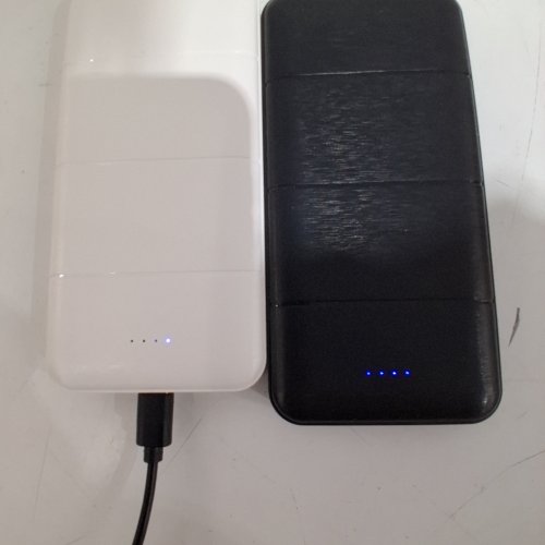2PK SAFE SPEED SLIM PORTABLE POWER BANKS FOR IOS/ANDROID - BLACK/WHITE (MODEL: P11) image 2
